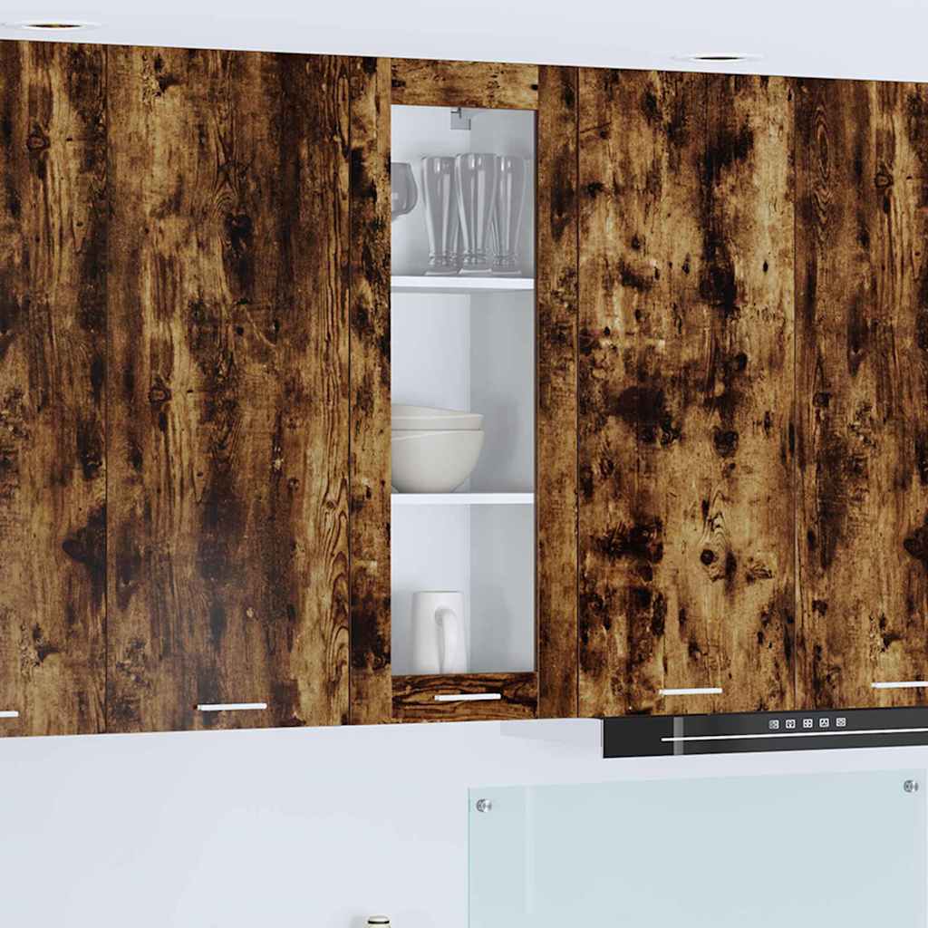 Hanging Cabinet with Shelf Riga Smoked Oak 40 x 31 x 100 cm